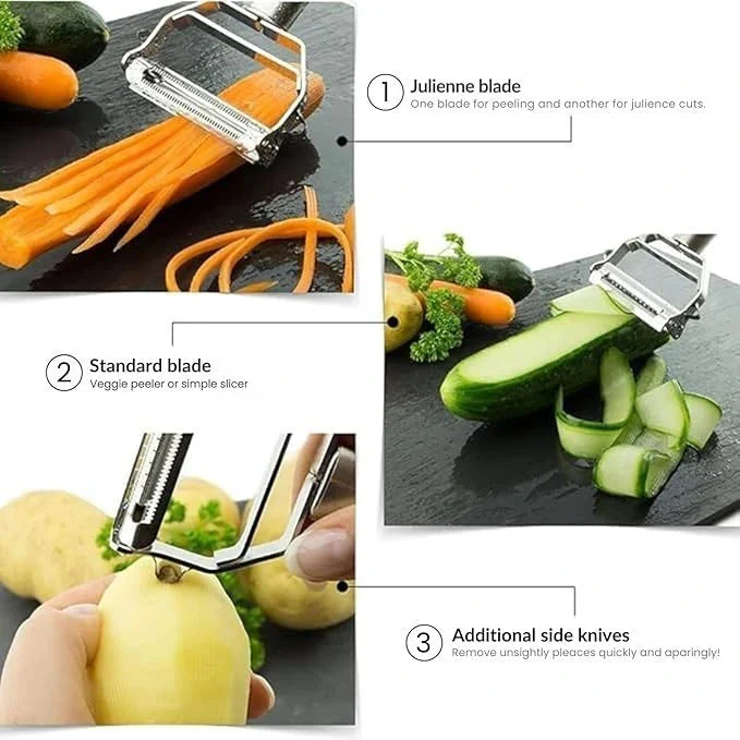 QuickSlice™ – 3-in-1 Stainless Peeler - Image 4