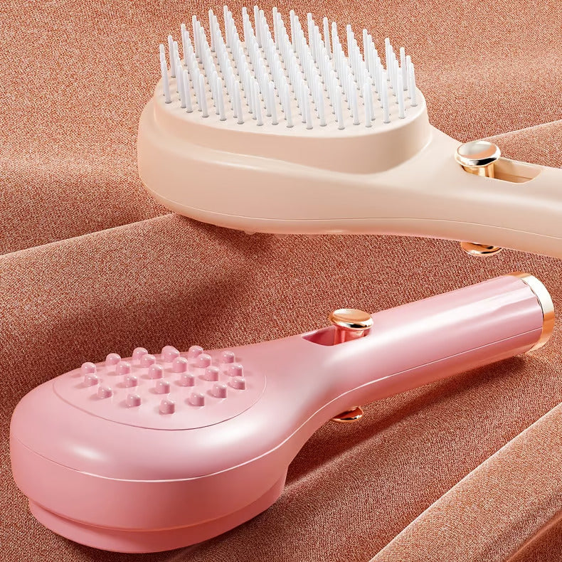 Self-Cleaning Hairbrush and Built-In Scalp Massager - Image 6
