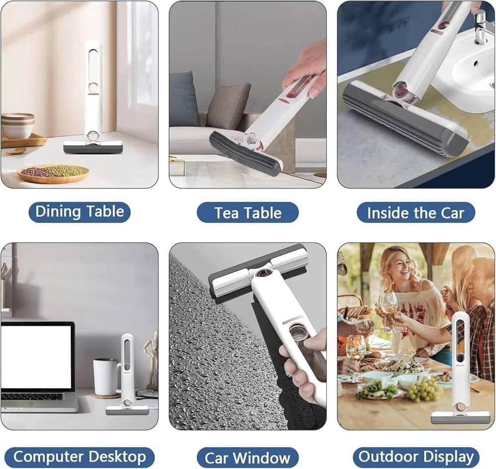EasyMop™ – 2-in-1 Cleaning Mop | Mess-Free Cleaning | Compact & Fast-Drying | One-Press Squeeze Mop - Image 4
