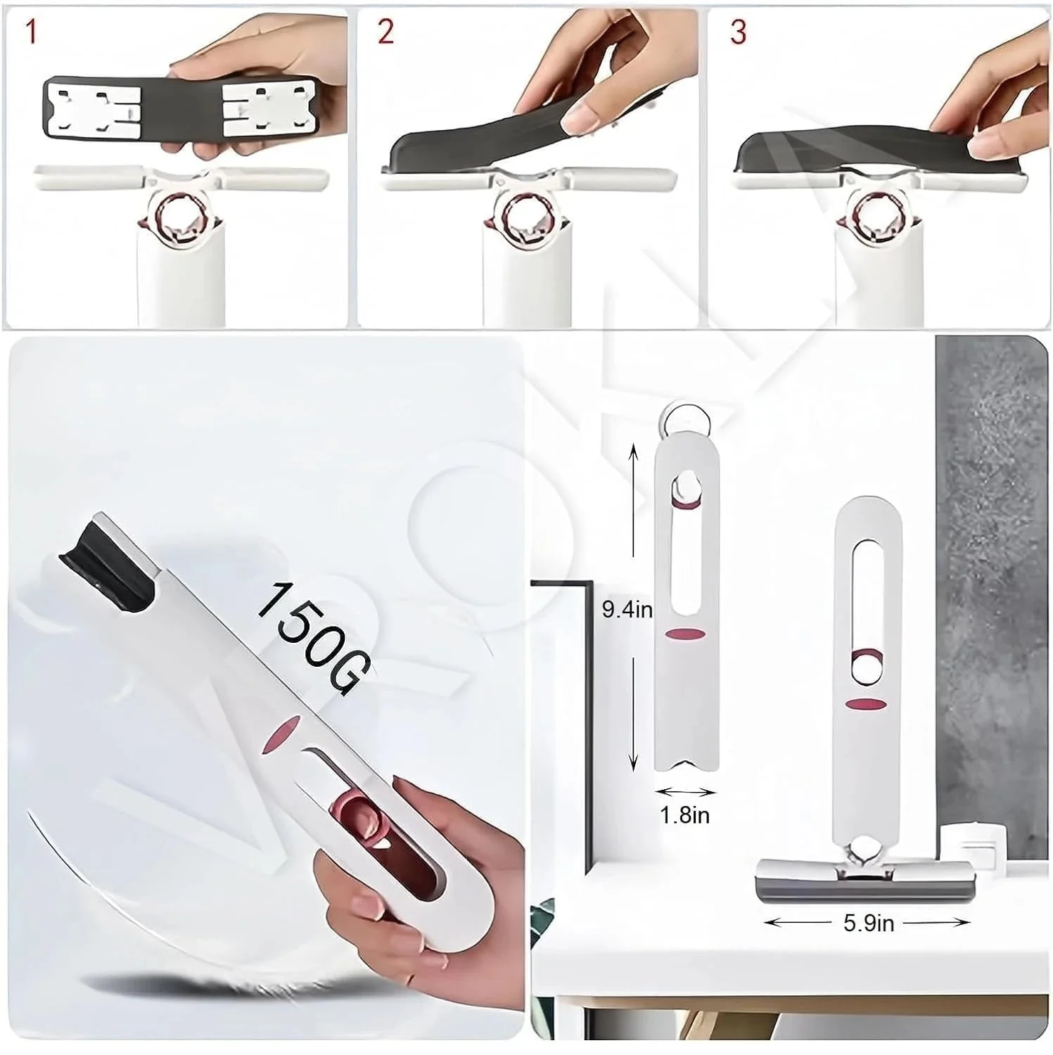 EasyMop™ – 2-in-1 Cleaning Mop | Mess-Free Cleaning | Compact & Fast-Drying | One-Press Squeeze Mop - Image 5