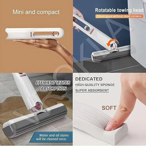EasyMop™ – 2-in-1 Cleaning Mop | Mess-Free Cleaning | Compact & Fast-Drying | One-Press Squeeze Mop - Image 9