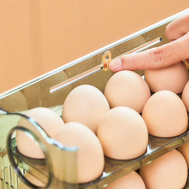 Flippable Egg Rack | Smart, Space-Saving Storage for Eggs | Stores 30 Eggs - Image 4