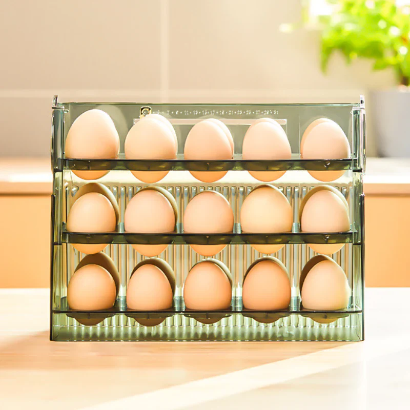 Flippable Egg Rack | Smart, Space-Saving Storage for Eggs | Stores 30 Eggs - Image 7