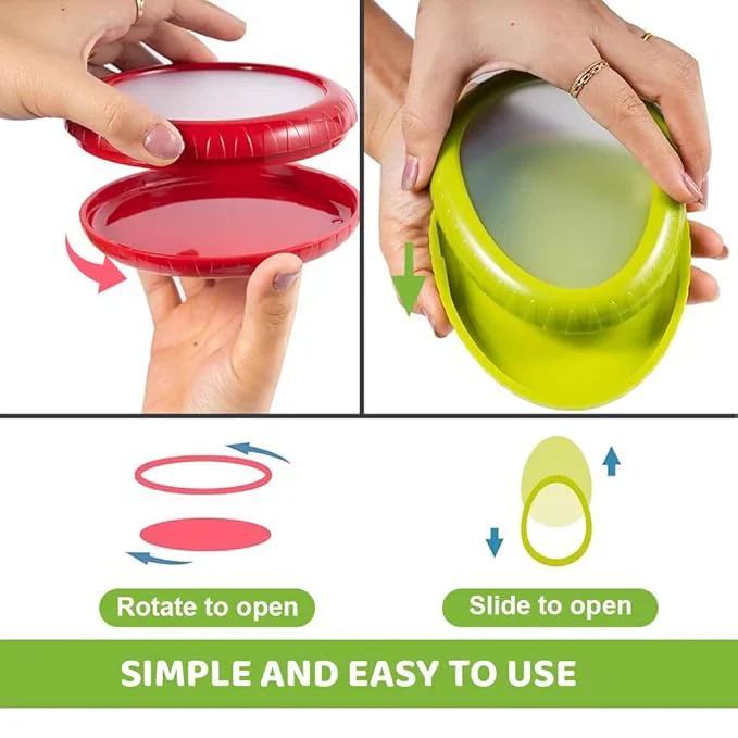 FreshMate™ – Reusable Silicone Food Saver Set | Seal, Store & Save — Without the Waste - Image 3