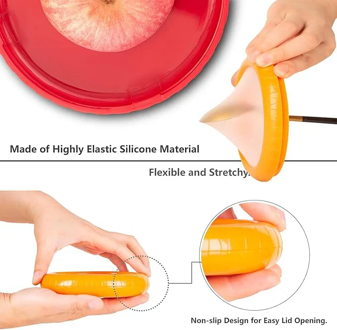FreshMate™ – Reusable Silicone Food Saver Set | Seal, Store & Save — Without the Waste - Image 5