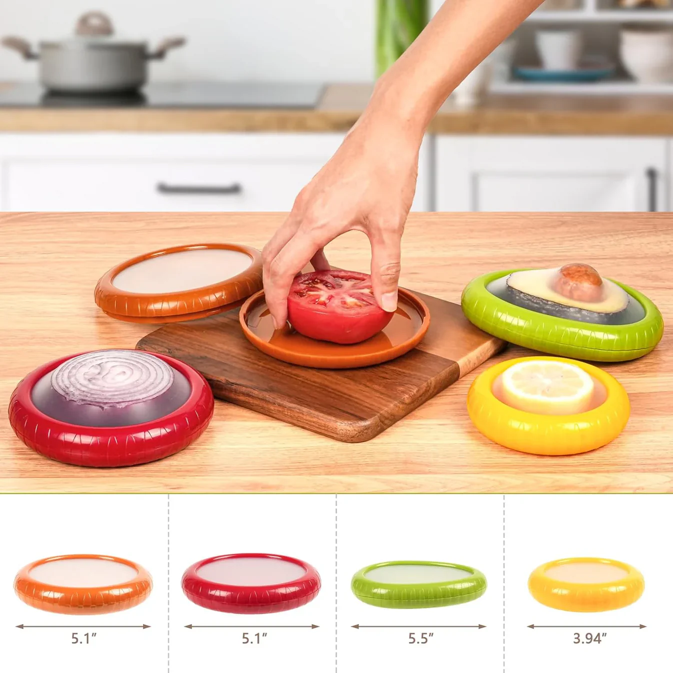 FreshMate™ – Reusable Silicone Food Saver Set | Seal, Store & Save — Without the Waste - Image 7