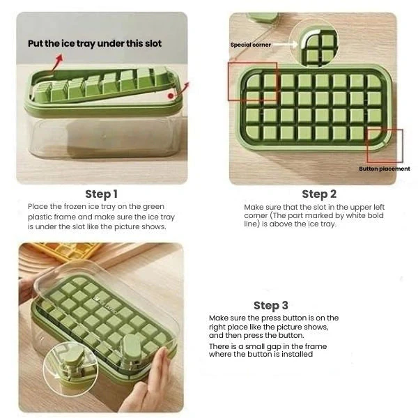 IcePop™ -  Dual-Layer Ice Tray with Scoop | Instant Demolding | Stackable & Spill-Proof - Image 5