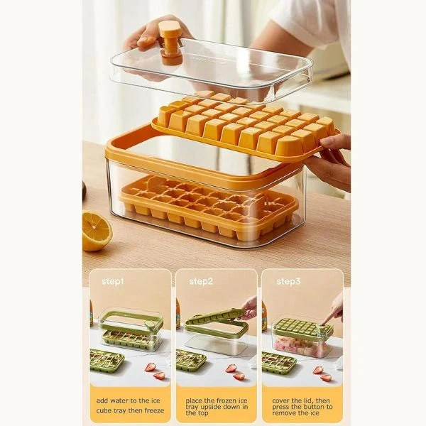 IcePop™ -  Dual-Layer Ice Tray with Scoop | Instant Demolding | Stackable & Spill-Proof - Image 8