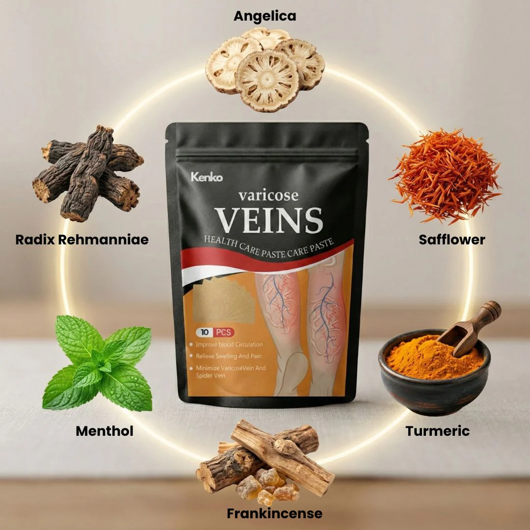 Kenko™ Spider & Varicose Vein Patches | Natural Herbal Therapy for Swelling, Fatigue & Vein Health - Image 4