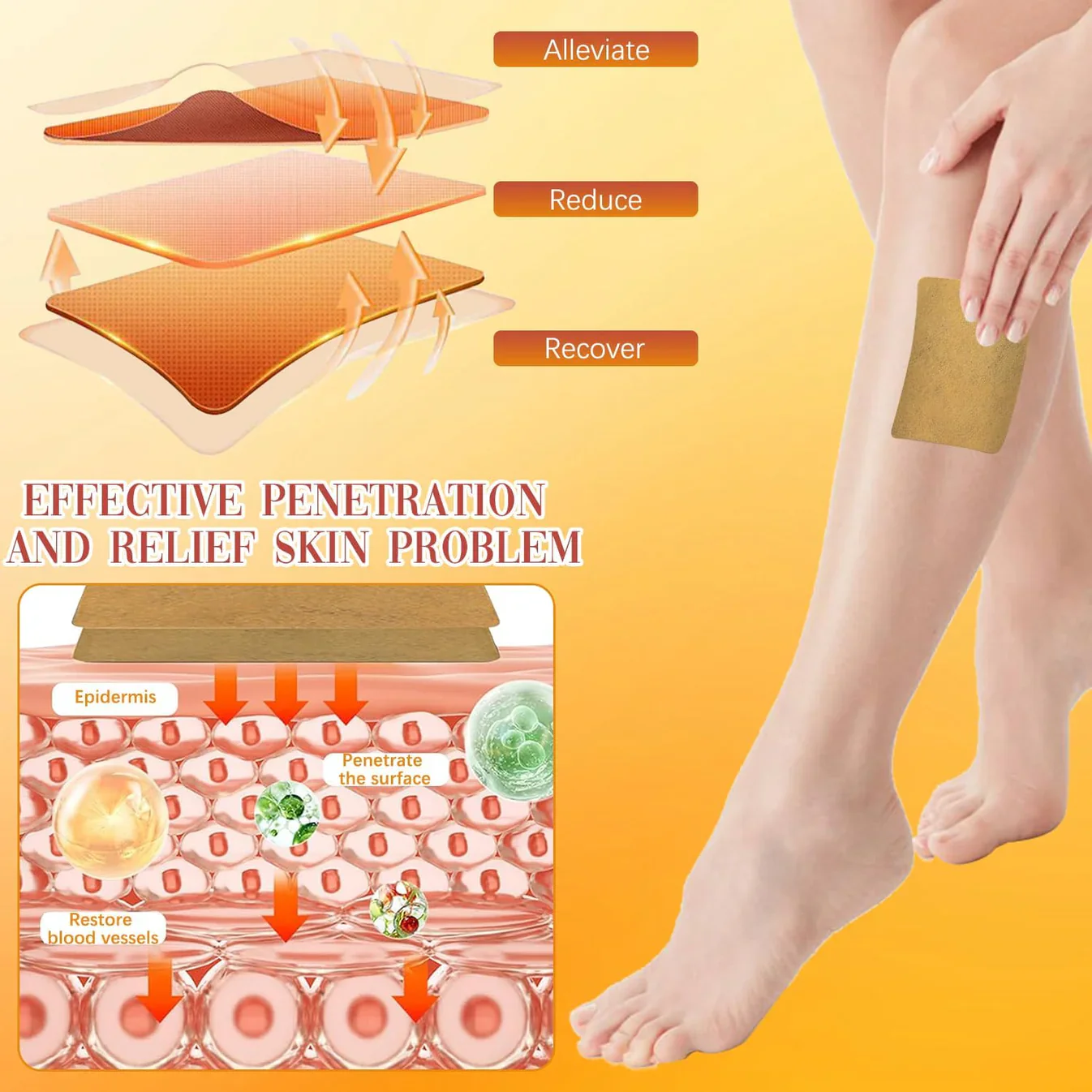 Kenko™ Spider & Varicose Vein Patches | Natural Herbal Therapy for Swelling, Fatigue & Vein Health - Image 6