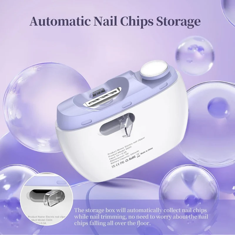 NailPro™ – 3-in-1 Electric Nail Clipper & Polisher with LED Light - Image 3