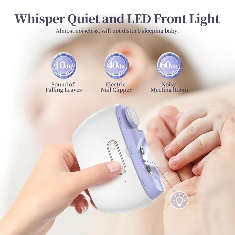 NailPro™ – 3-in-1 Electric Nail Clipper & Polisher with LED Light - Image 6