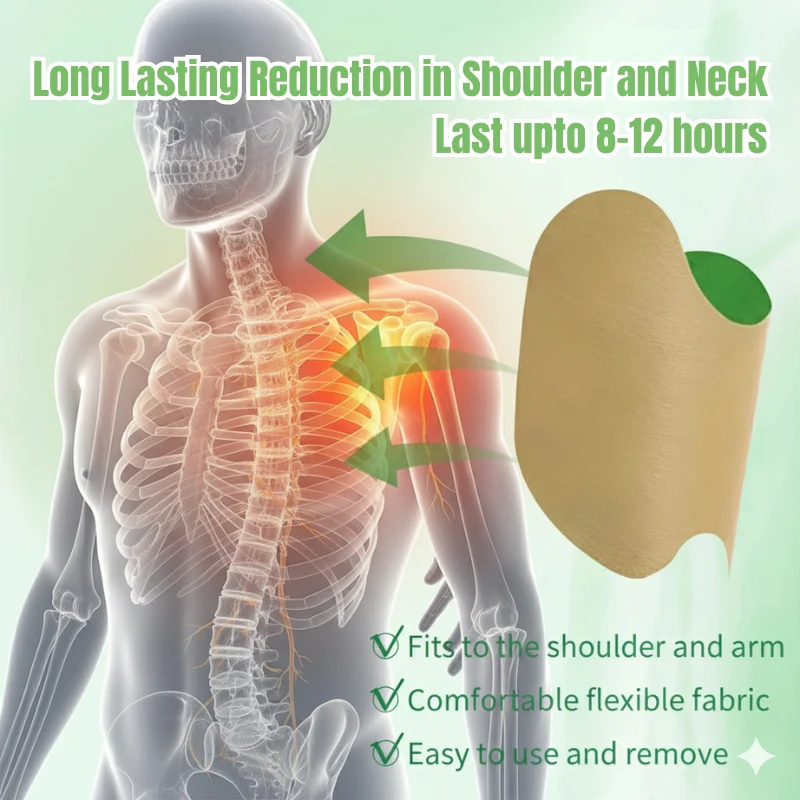 OrthoVeda™ Herbal Shoulder Pain Relief Patches – Fast, Natural Relief for Nerve Pain & Shoulder & Neck Discomfort - Image 12