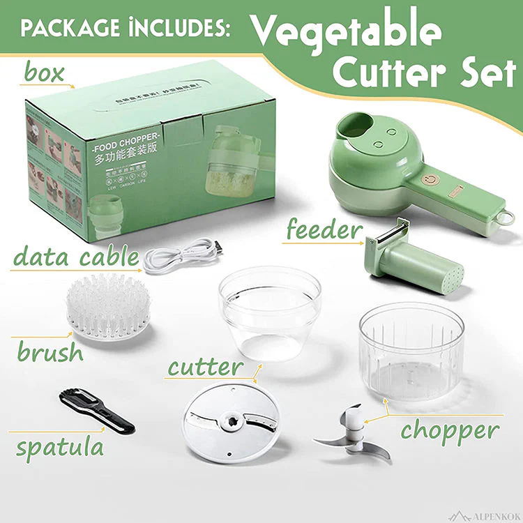 QuickPrep | 4 in 1 Electric Veggie Cutter - Image 3