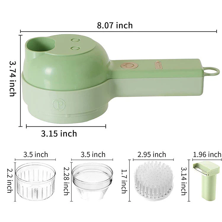 QuickPrep | 4 in 1 Electric Veggie Cutter - Image 8