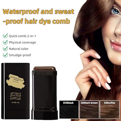 RootFix™ | Instant Hair Dye Stick | Naturally Covers Grey Roots in Seconds - Image 3