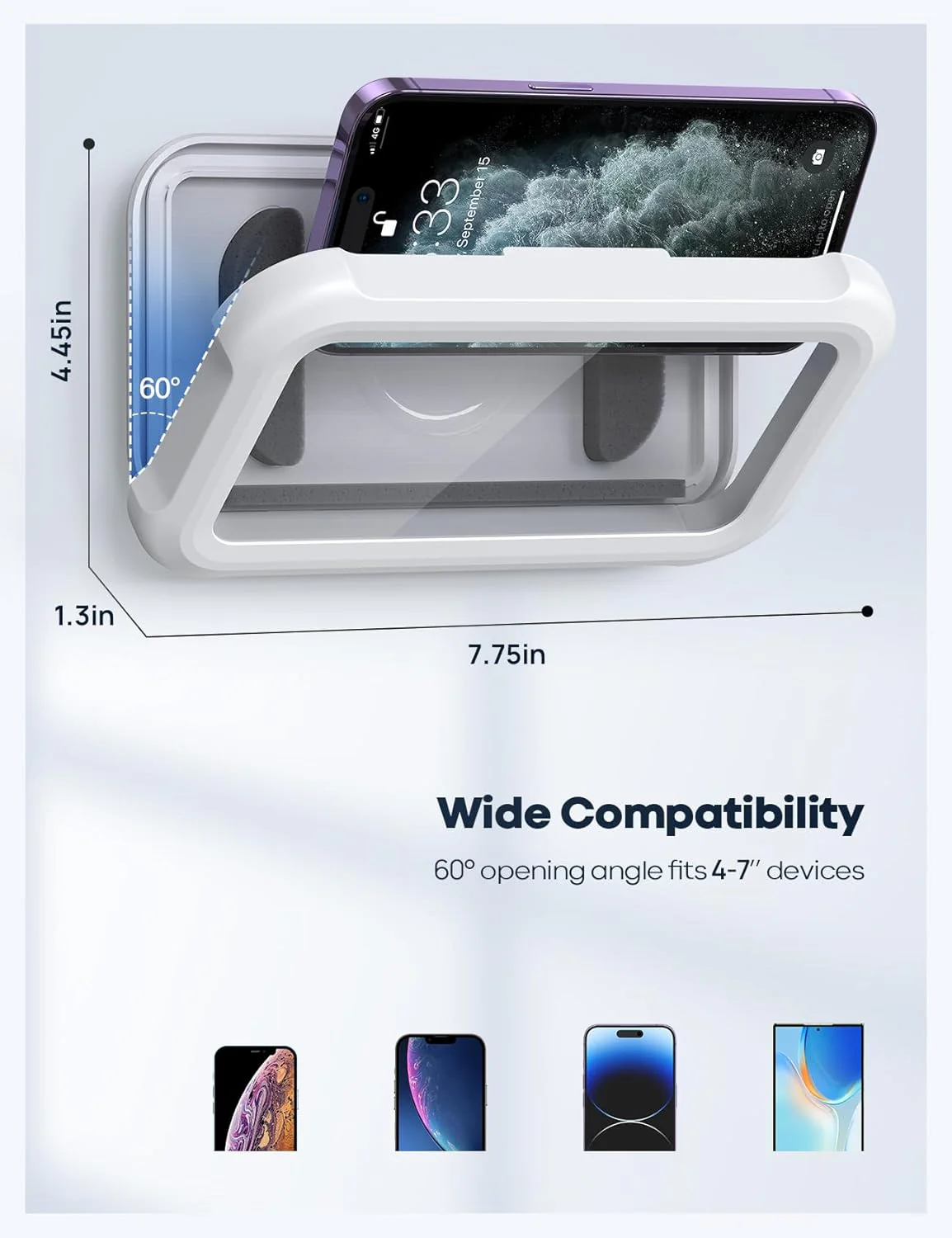 ShowerPod™ | 480° Waterproof Phone Mount for Bathroom - Image 12