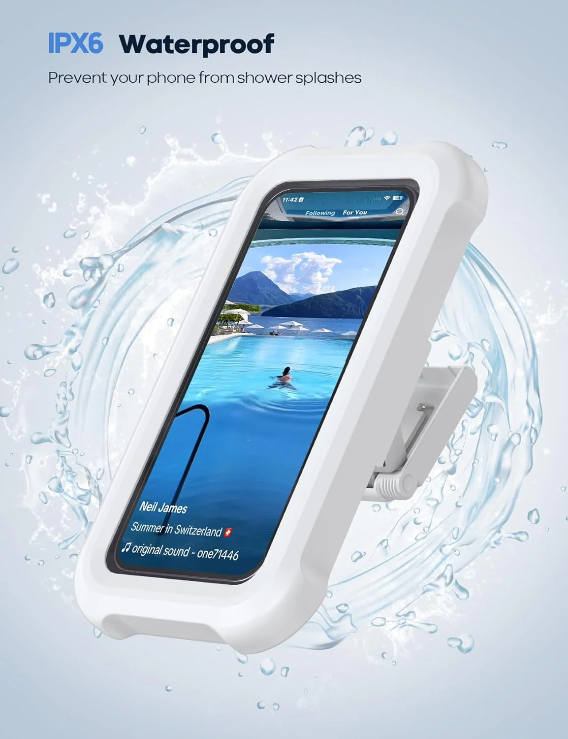 ShowerPod™ | 480° Waterproof Phone Mount for Bathroom - Image 13