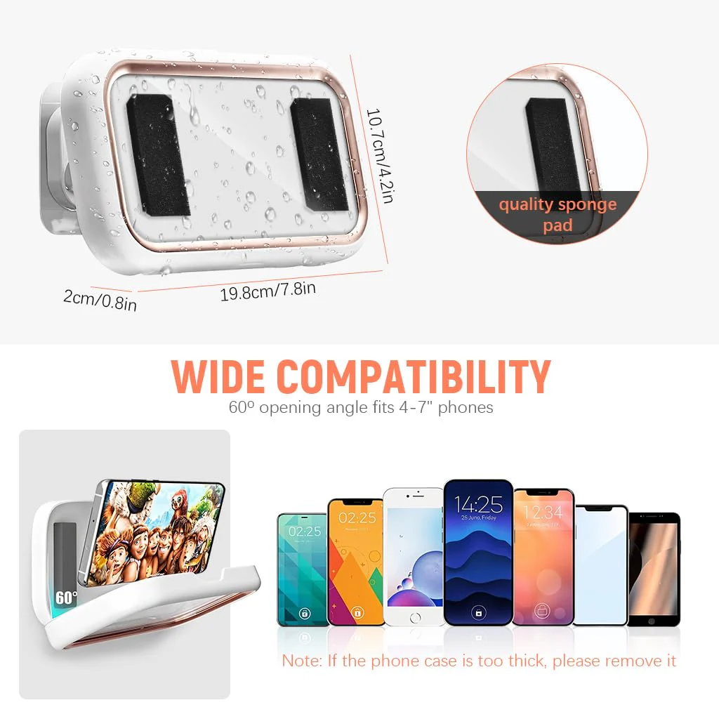 ShowerPod™ | 480° Waterproof Phone Mount for Bathroom - Image 3
