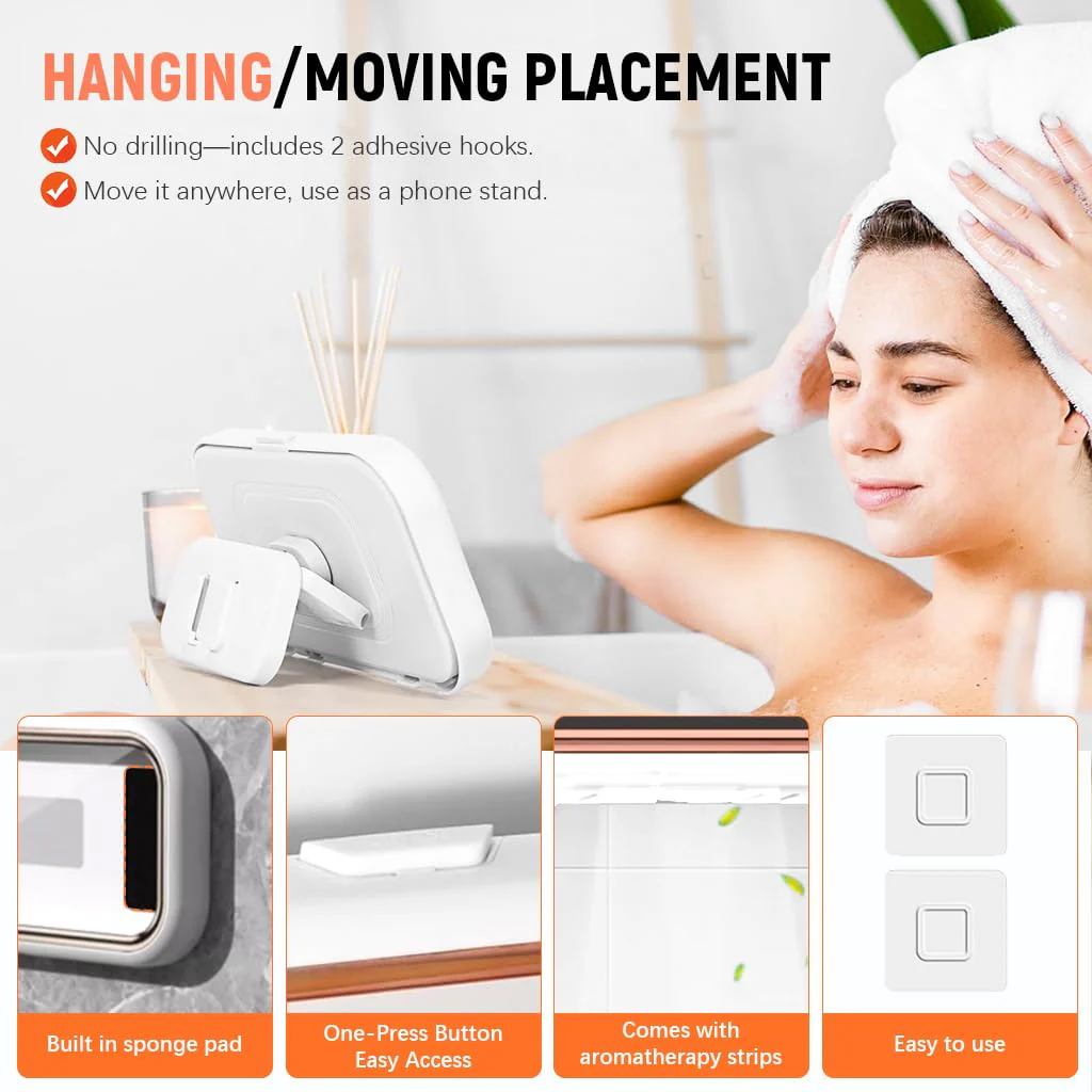 ShowerPod™ | 480° Waterproof Phone Mount for Bathroom - Image 7