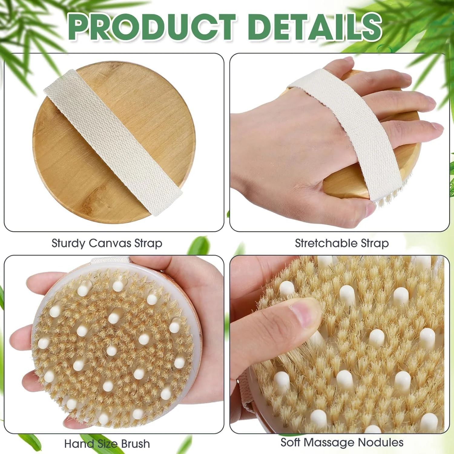 Body Depuffing Wood Brush | Accupressure Nodes | Relieves Cellulite - Image 7