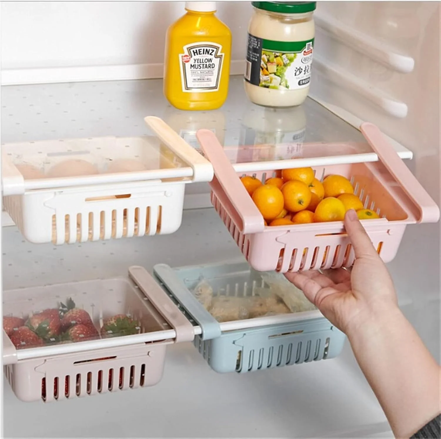 SlideStack™ 4-Pack | The Space-Saving Fridge Organizer - Image 2