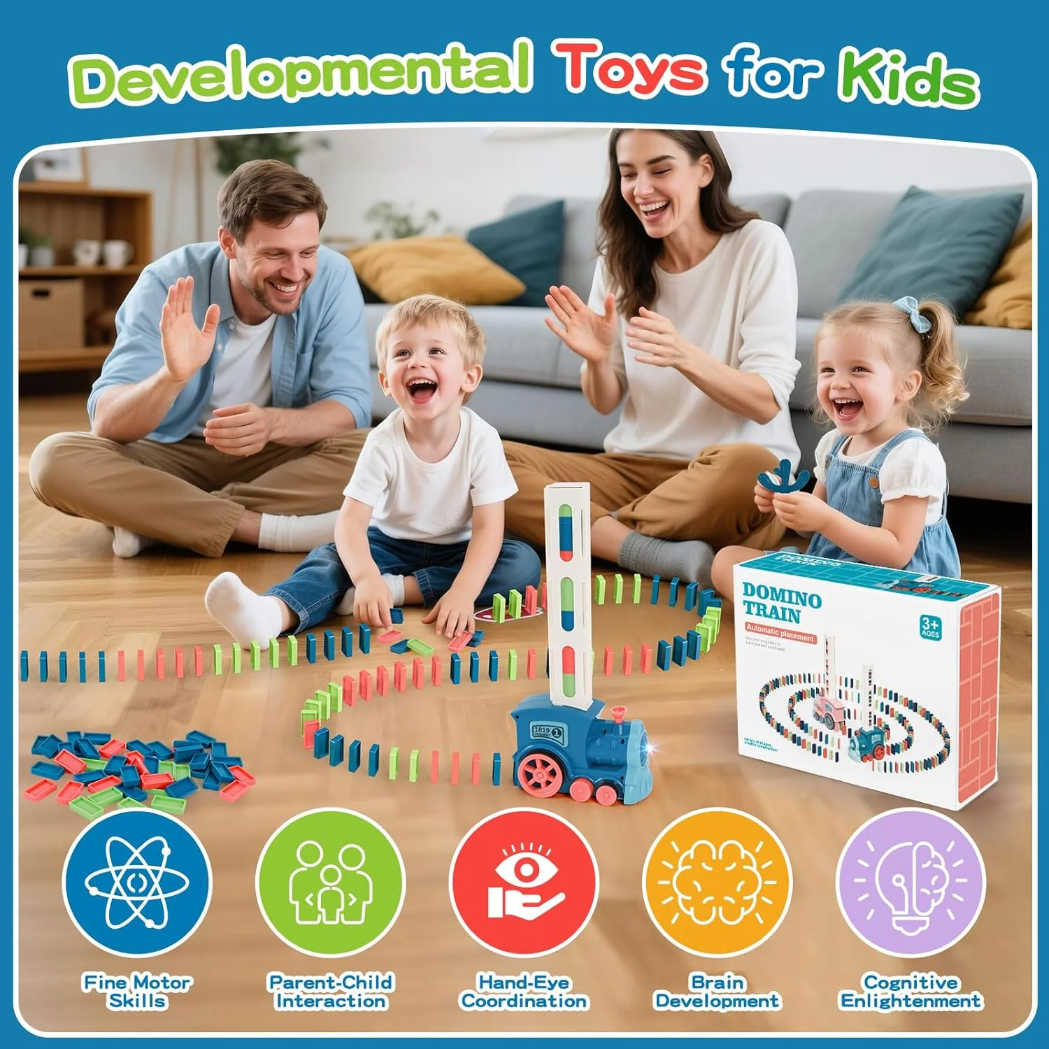 TrailCraft™ | Train Toy Domino Set For Kids - Image 2