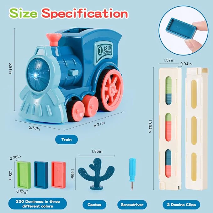 TrailCraft™ | Train Toy Domino Set For Kids - Image 7