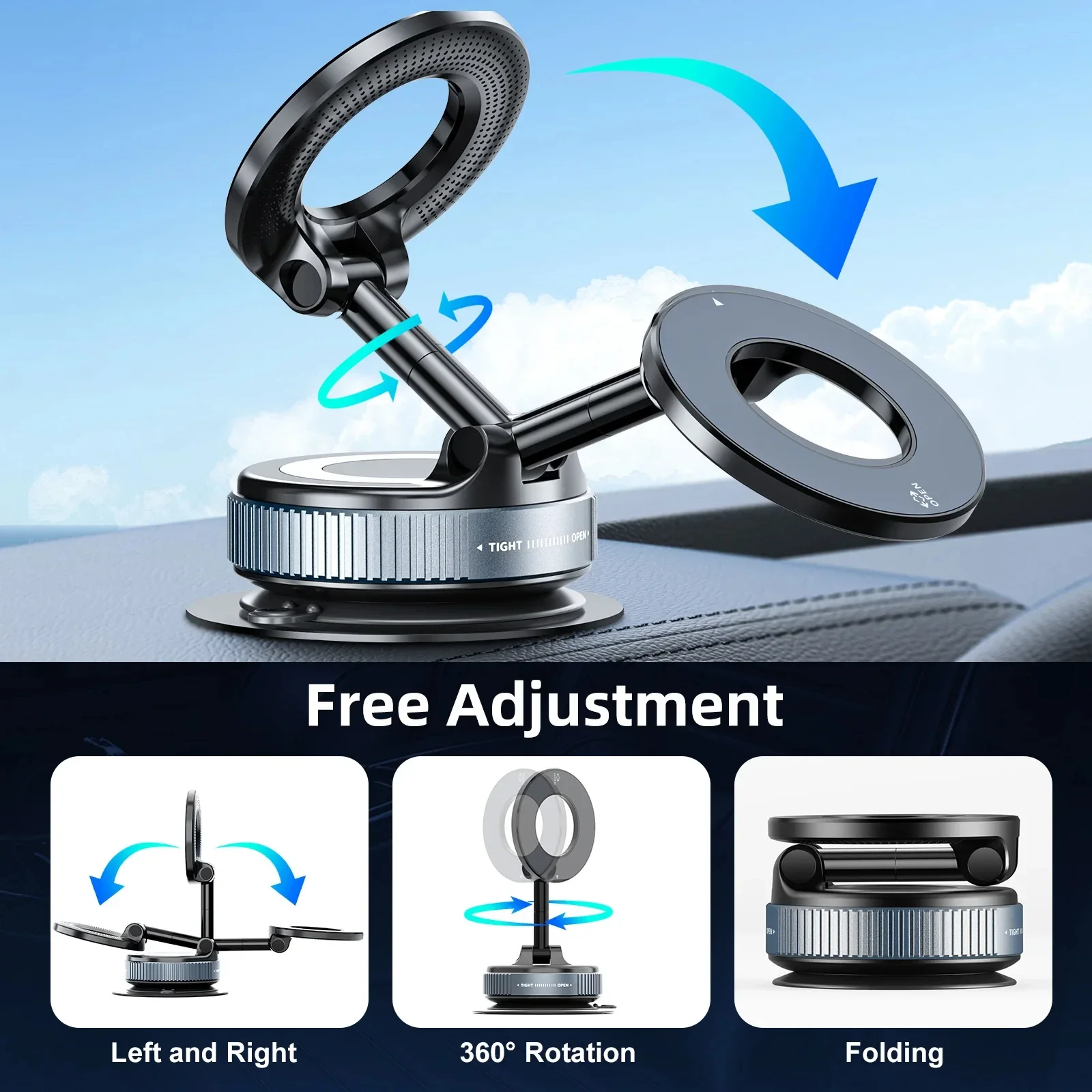 360° Vacuum Magnetic Phone Holder - Image 4